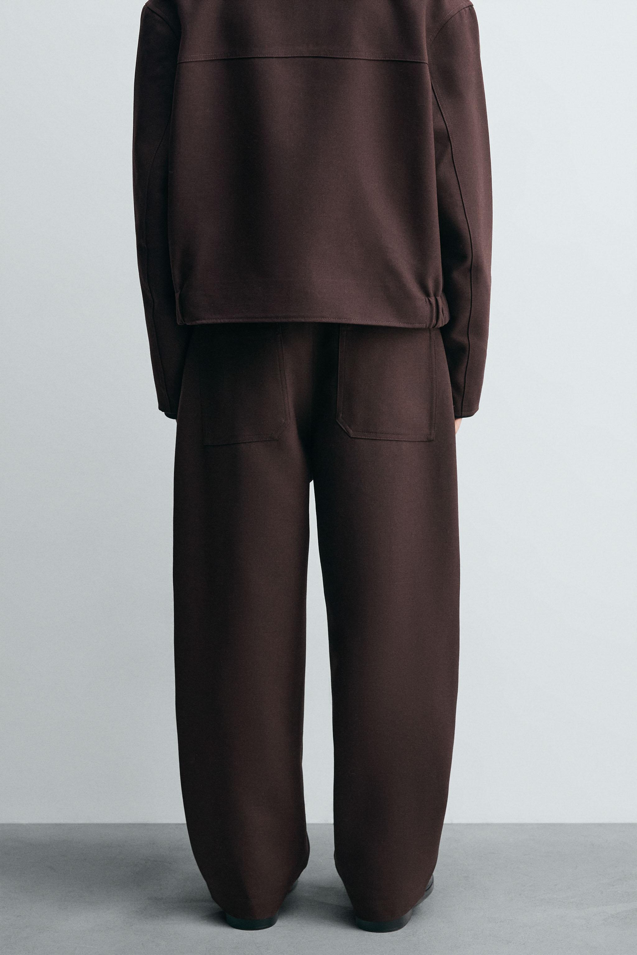 PANTALON BALLOON FIT À PLIS